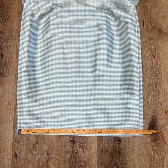 Laura Ashley 100% Silk Gingham Sleeveless Button-Down Dress Size 12 - Picture 14 of 15